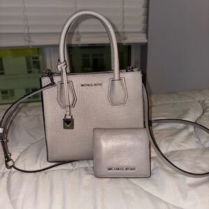 Michael Kors Cream Satchel and Wallet Set